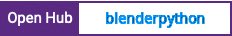 Open Hub project report for blenderpython