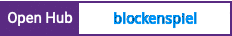 Open Hub project report for blockenspiel