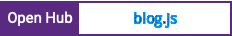 Open Hub project report for blog.js