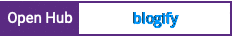 Open Hub project report for blogify