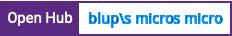 Open Hub project report for blup's micro