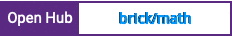 Open Hub project report for brick/math