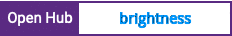 Open Hub project report for brightness