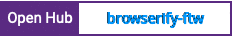Open Hub project report for browserify-ftw