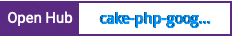 Open Hub project report for cake-php-google-analytics
