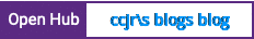 Open Hub project report for ccjr's blog