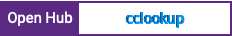 Open Hub project report for cclookup