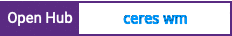 Open Hub project report for ceres wm