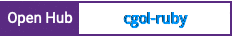 Open Hub project report for cgol-ruby