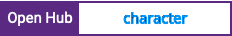 Open Hub project report for character