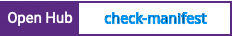 Open Hub project report for check-manifest