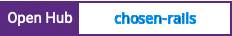 Open Hub project report for chosen-rails