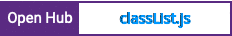 Open Hub project report for classList.js
