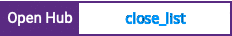 Open Hub project report for close_list