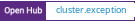 Open Hub project report for cluster.exception