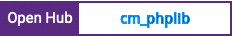 Open Hub project report for cm_phplib