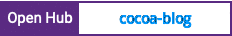 Open Hub project report for cocoa-blog