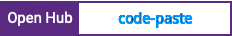 Open Hub project report for code-paste