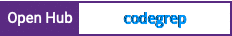 Open Hub project report for codegrep