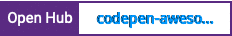 Open Hub project report for codepen-awesomepi