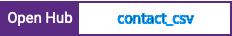 Open Hub project report for contact_csv