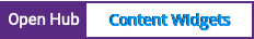 Open Hub project report for Content Widgets