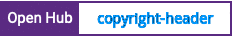Open Hub project report for copyright-header