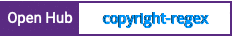 Open Hub project report for copyright-regex