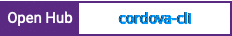 Open Hub project report for cordova-cli