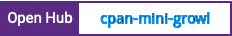 Open Hub project report for cpan-mini-growl