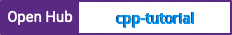 Open Hub project report for cpp-tutorial