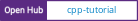 Open Hub project report for cpp-tutorial