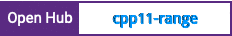 Open Hub project report for cpp11-range