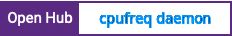 Open Hub project report for cpufreq daemon