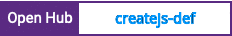 Open Hub project report for createjs-def
