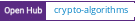 Open Hub project report for crypto-algorithms