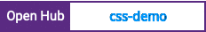 Open Hub project report for css-demo