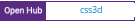 Open Hub project report for css3d