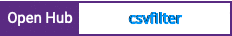 Open Hub project report for csvfilter