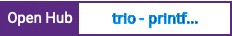 Open Hub project report for trio - printf() done right