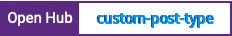 Open Hub project report for custom-post-type