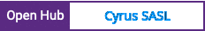 Open Hub project report for Cyrus SASL