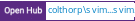 Open Hub project report for dcolthorp's vim-config