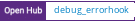 Open Hub project report for debug_errorhook