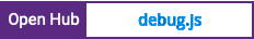 Open Hub project report for debug.js