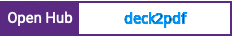 Open Hub project report for deck2pdf