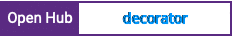 Open Hub project report for decorator