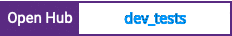Open Hub project report for dev_tests