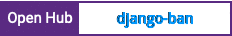 Open Hub project report for django-ban