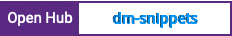 Open Hub project report for dm-snippets